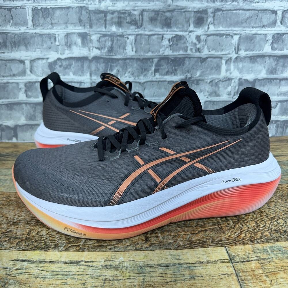 Asics Gel Nimbus 27 Carbon Fray Mojave Running Shoes 1011B958 Mens Size 11